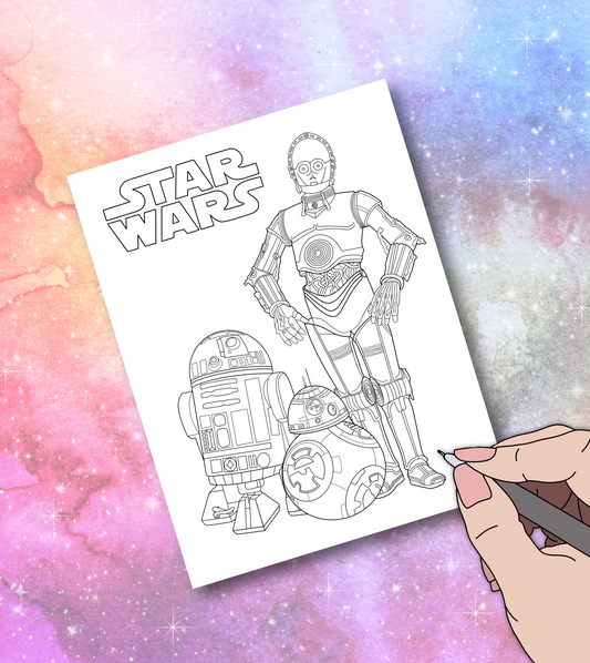 Droids coloring page