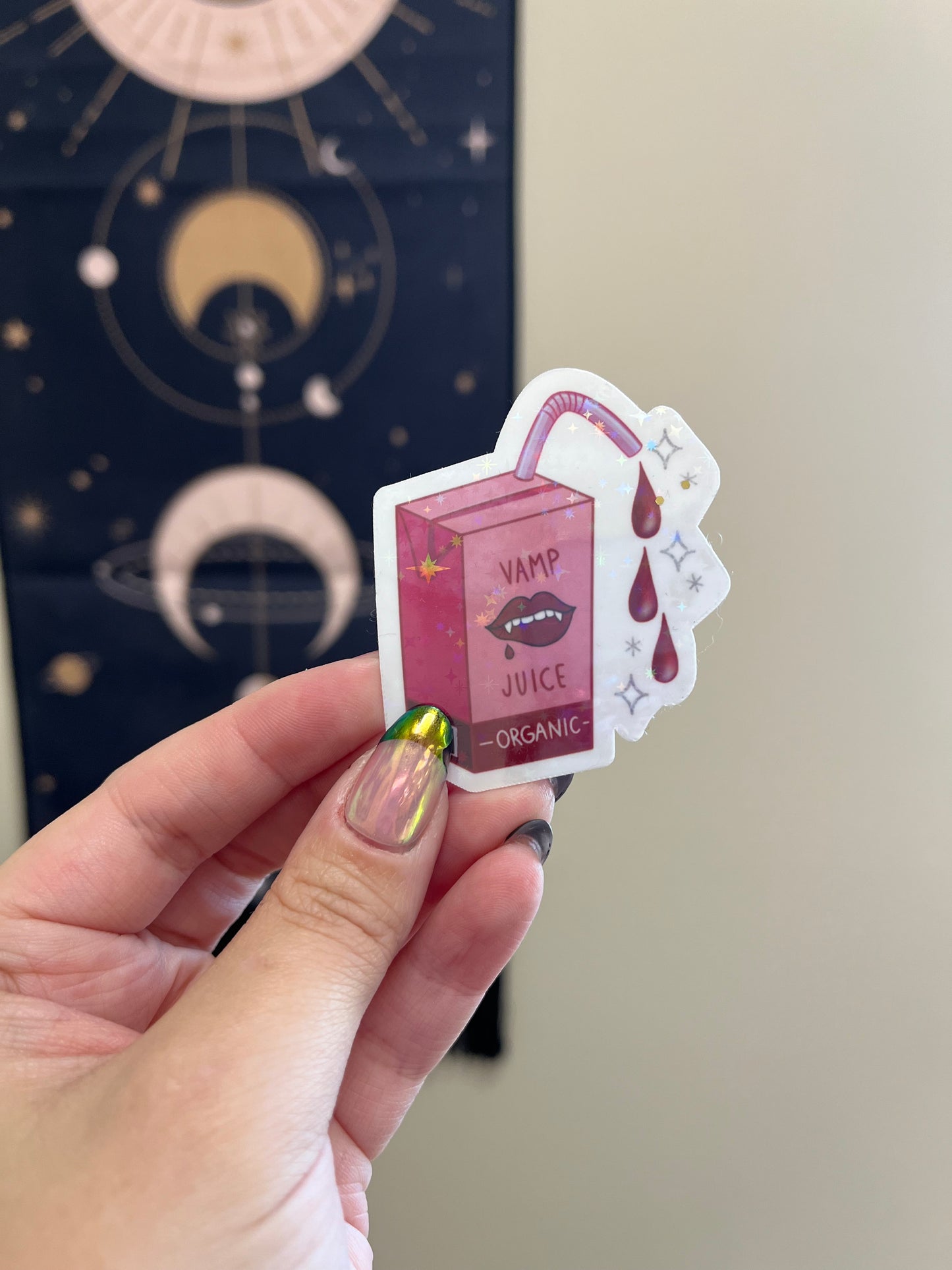 Vampire juice sticker
